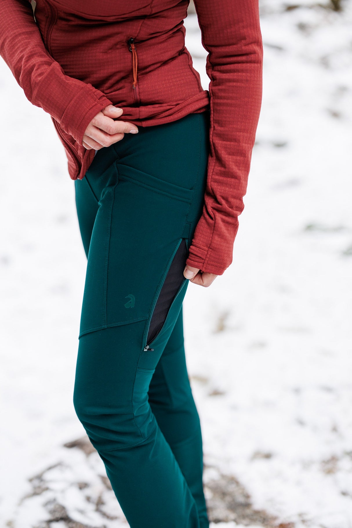 APEX Winter Pocket Leggings Teal Green