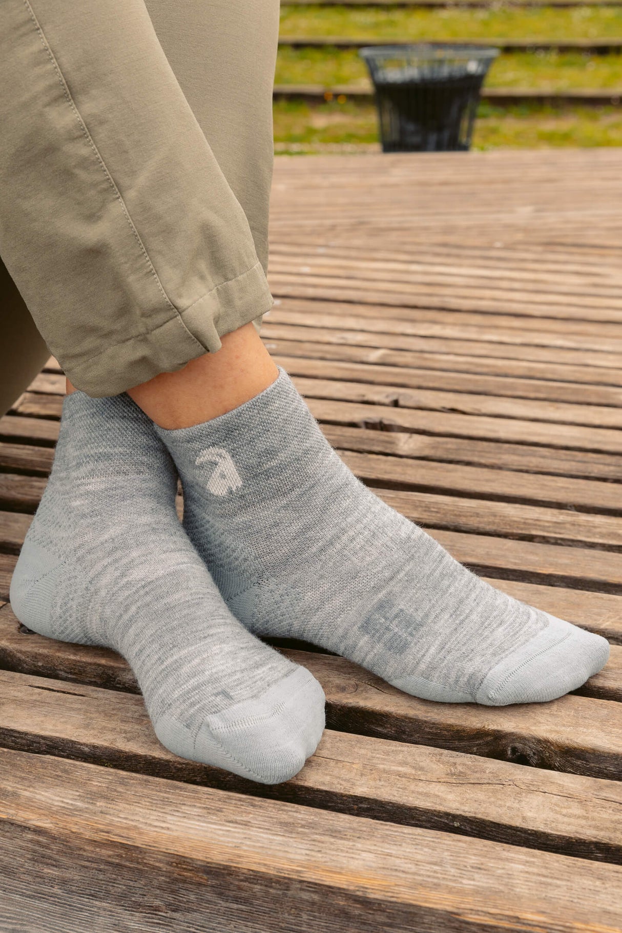 Seceda Light Merino Mid Crew Socks Sand