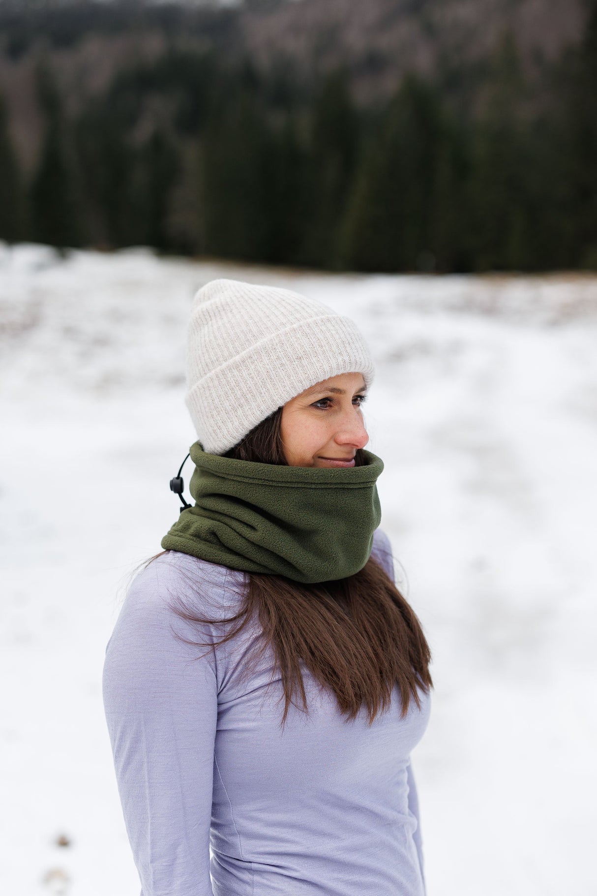 Sherpa Neckwarmer - Olive