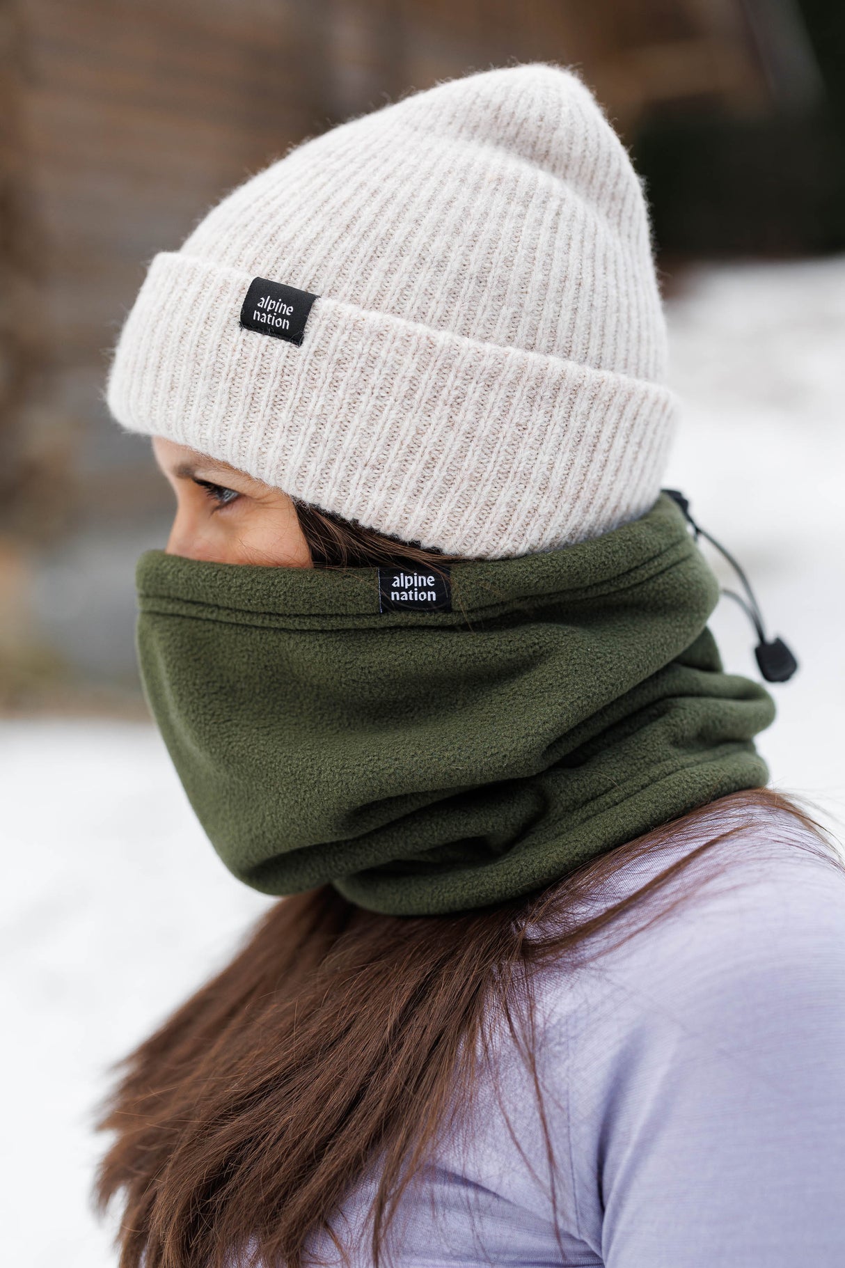 Sherpa Neckwarmer - Olive