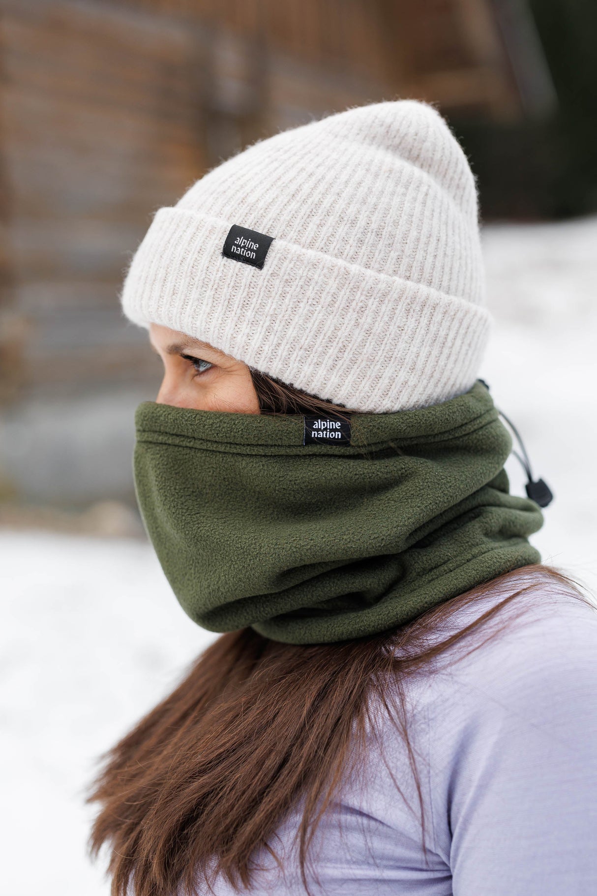 Sherpa Neckwarmer - Olive