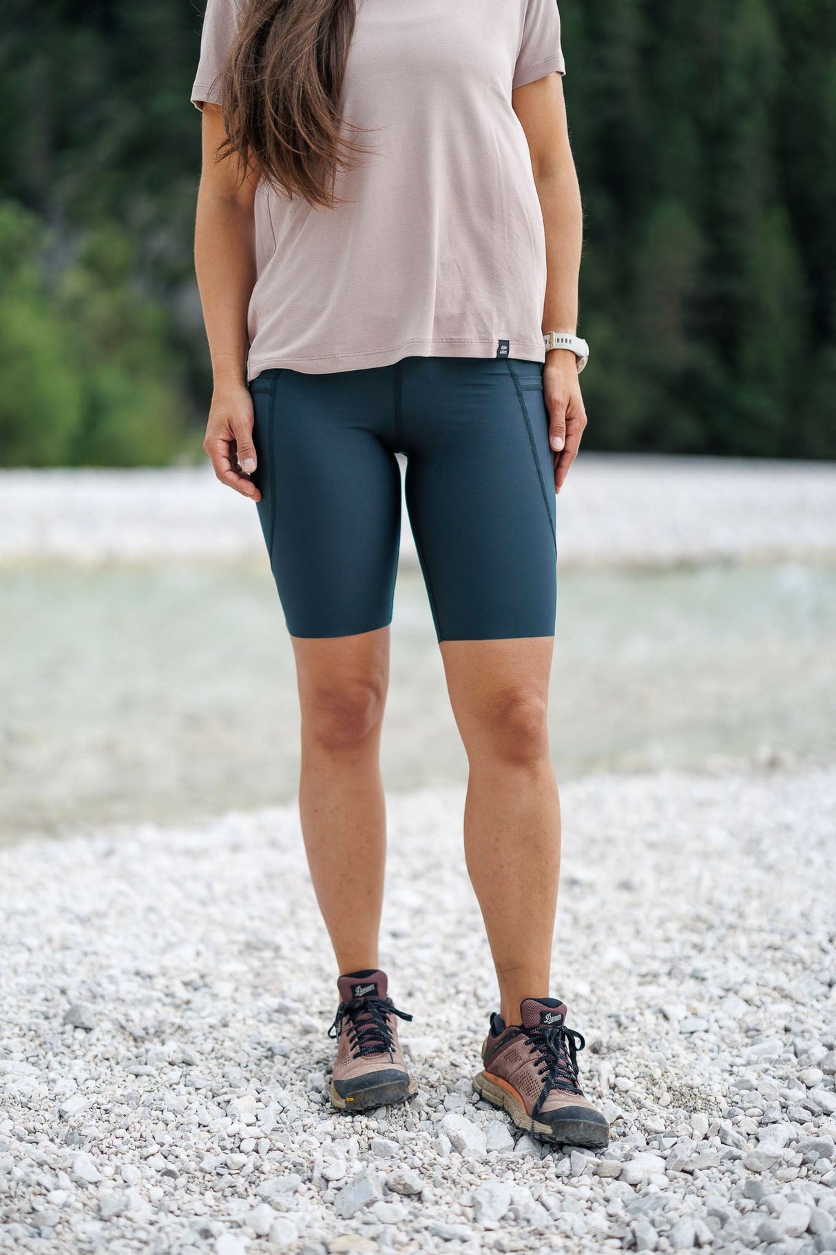 Summit Biker Pocket Shorts Deep Teal