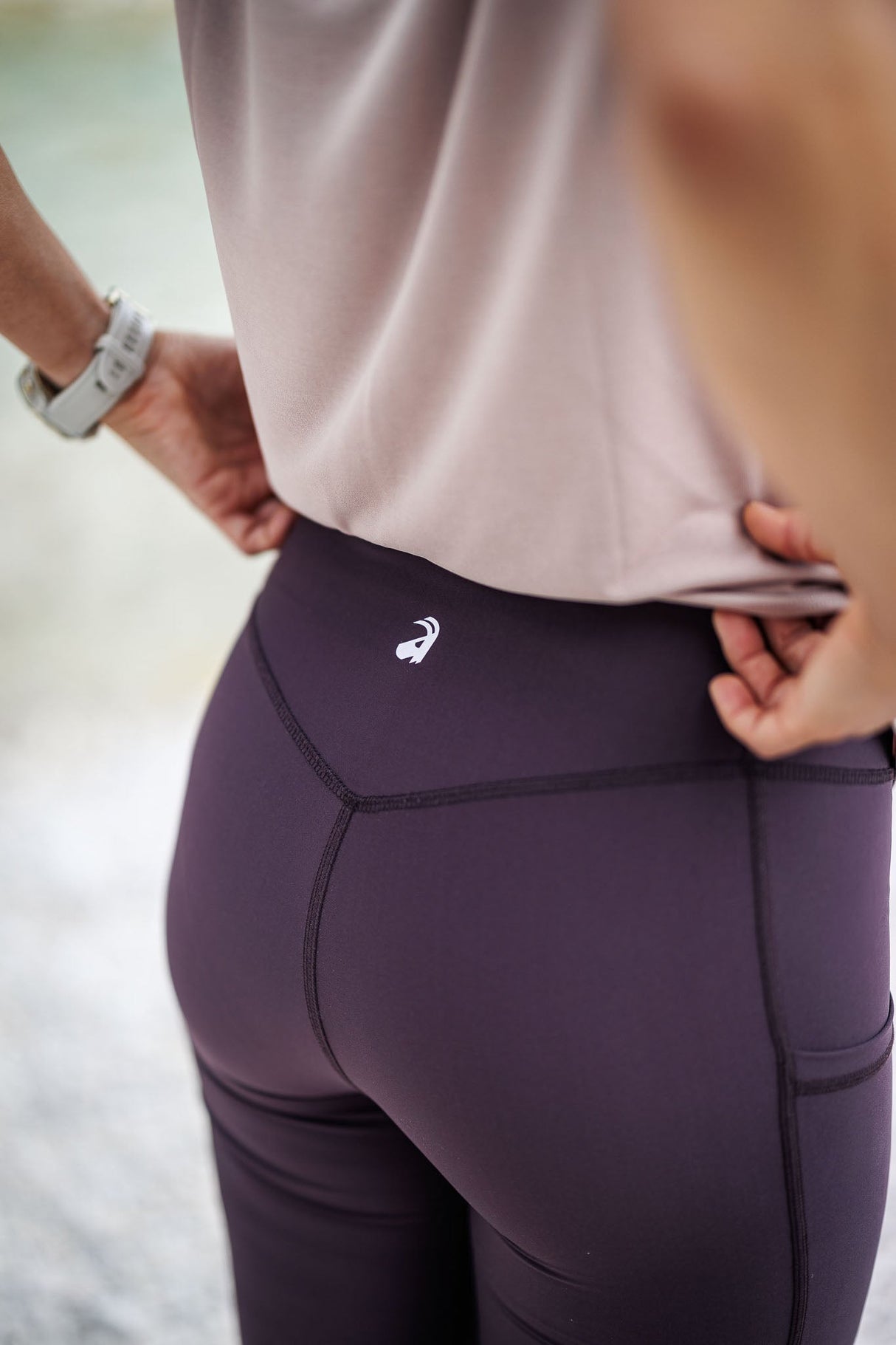 Summit Biker Pocket Shorts Aubergine