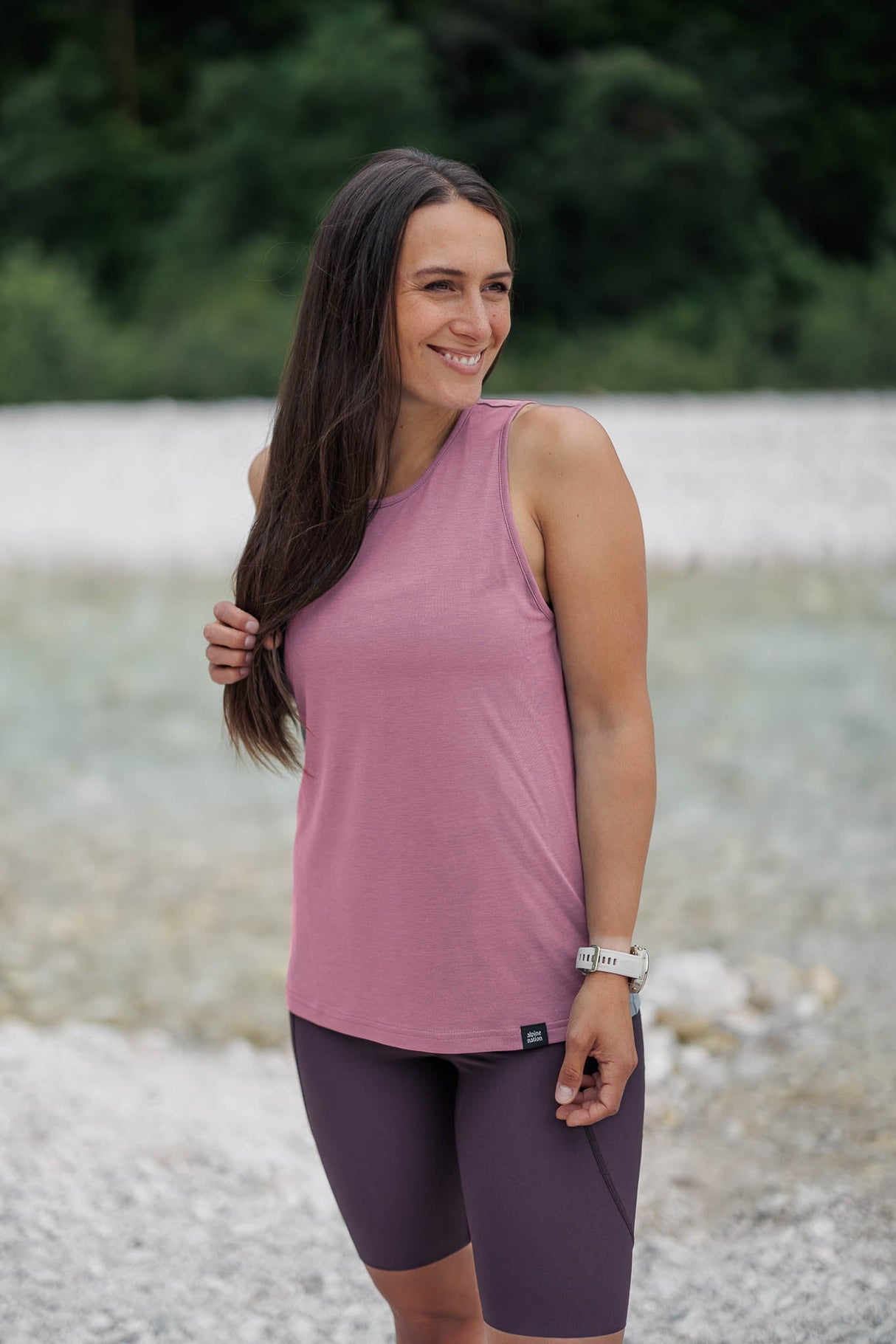 Vagabond Open Back Tank Top - Blush