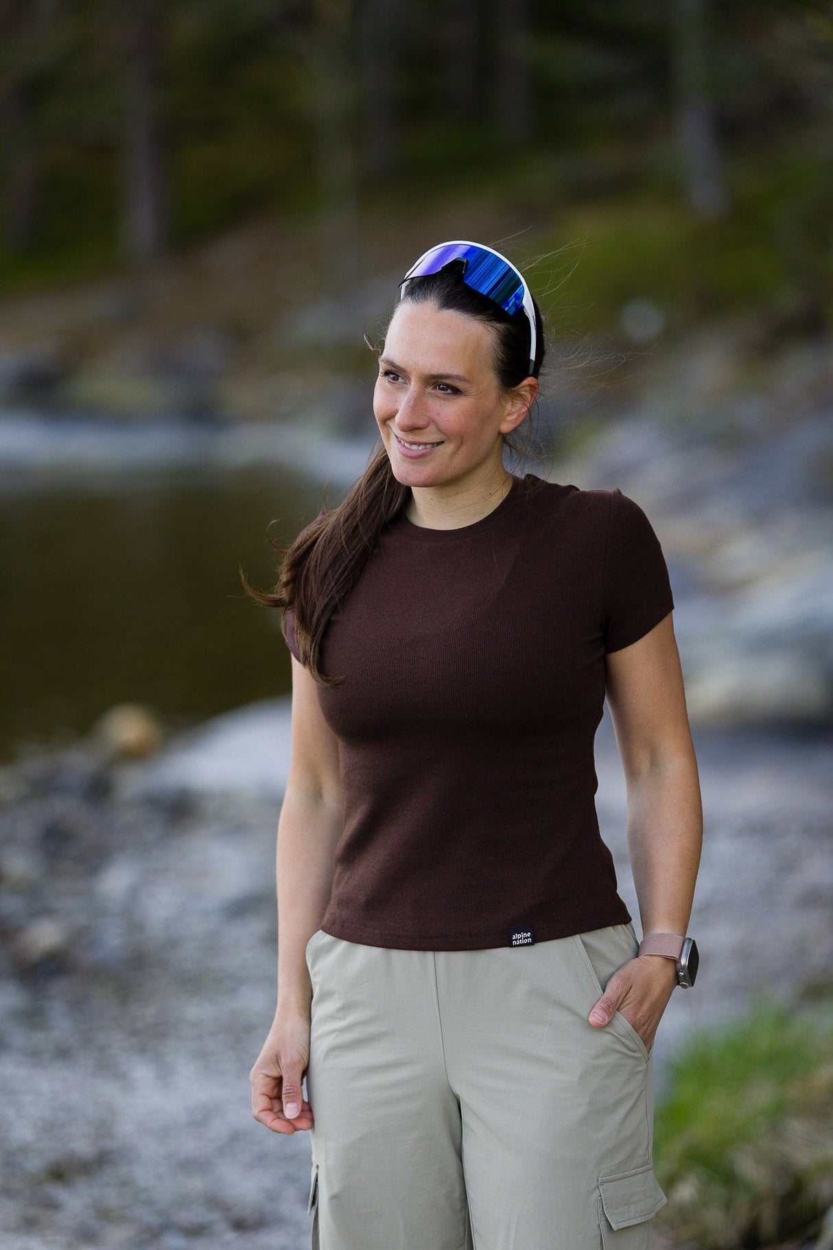 Riva Ribbed T-shirt - Espresso