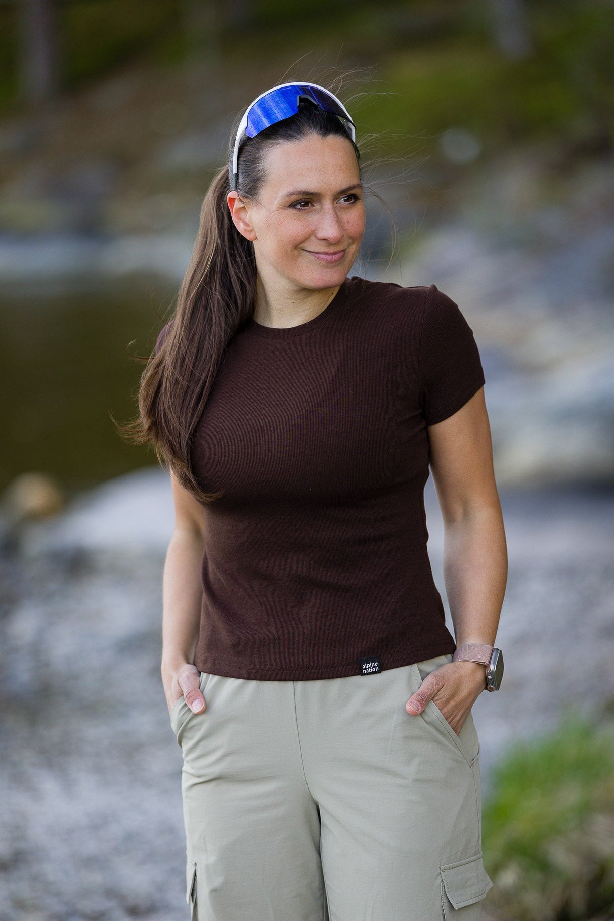 Riva Ribbed T-shirt - Espresso