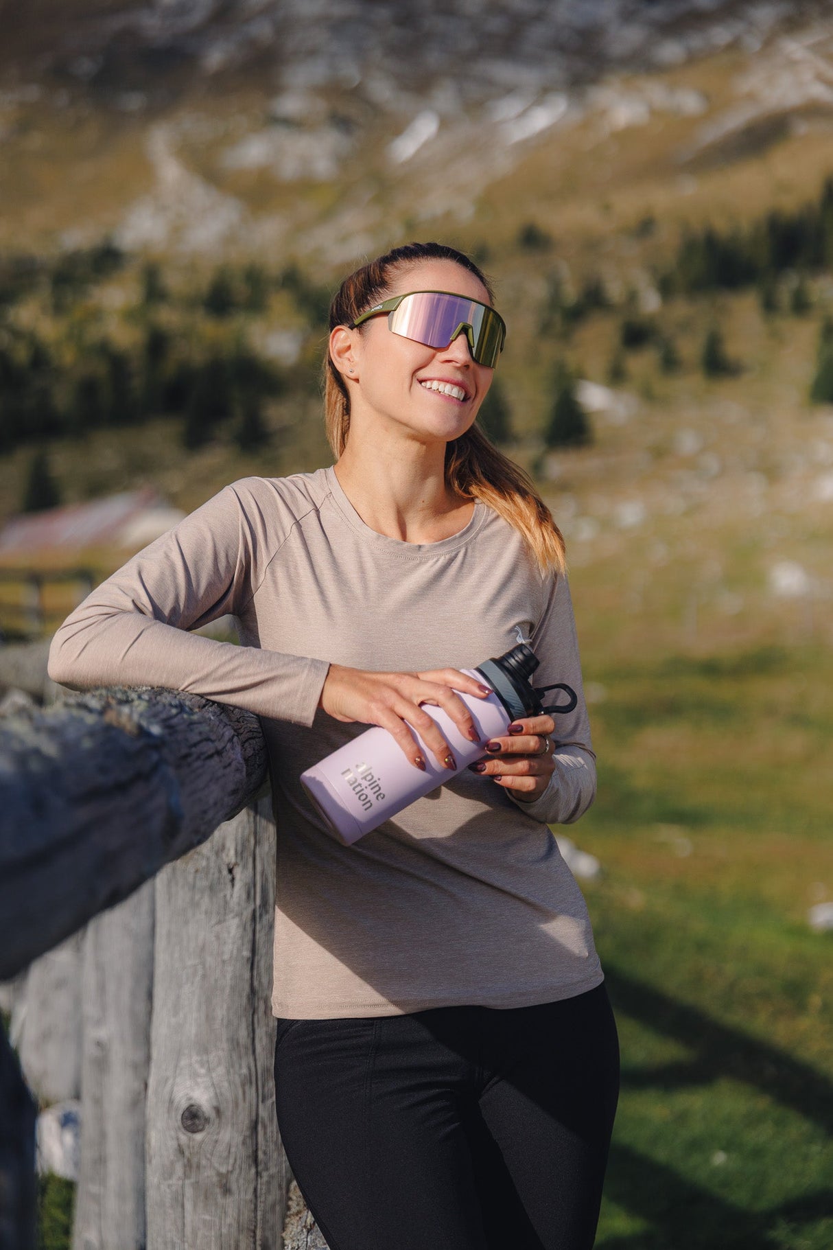 Summit Long Sleeve Tee Sand