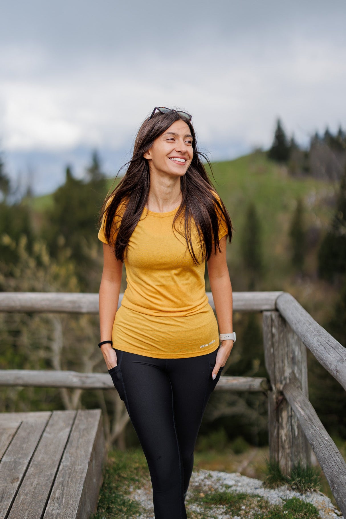 Merino Short Sleeve Tee Dandelion