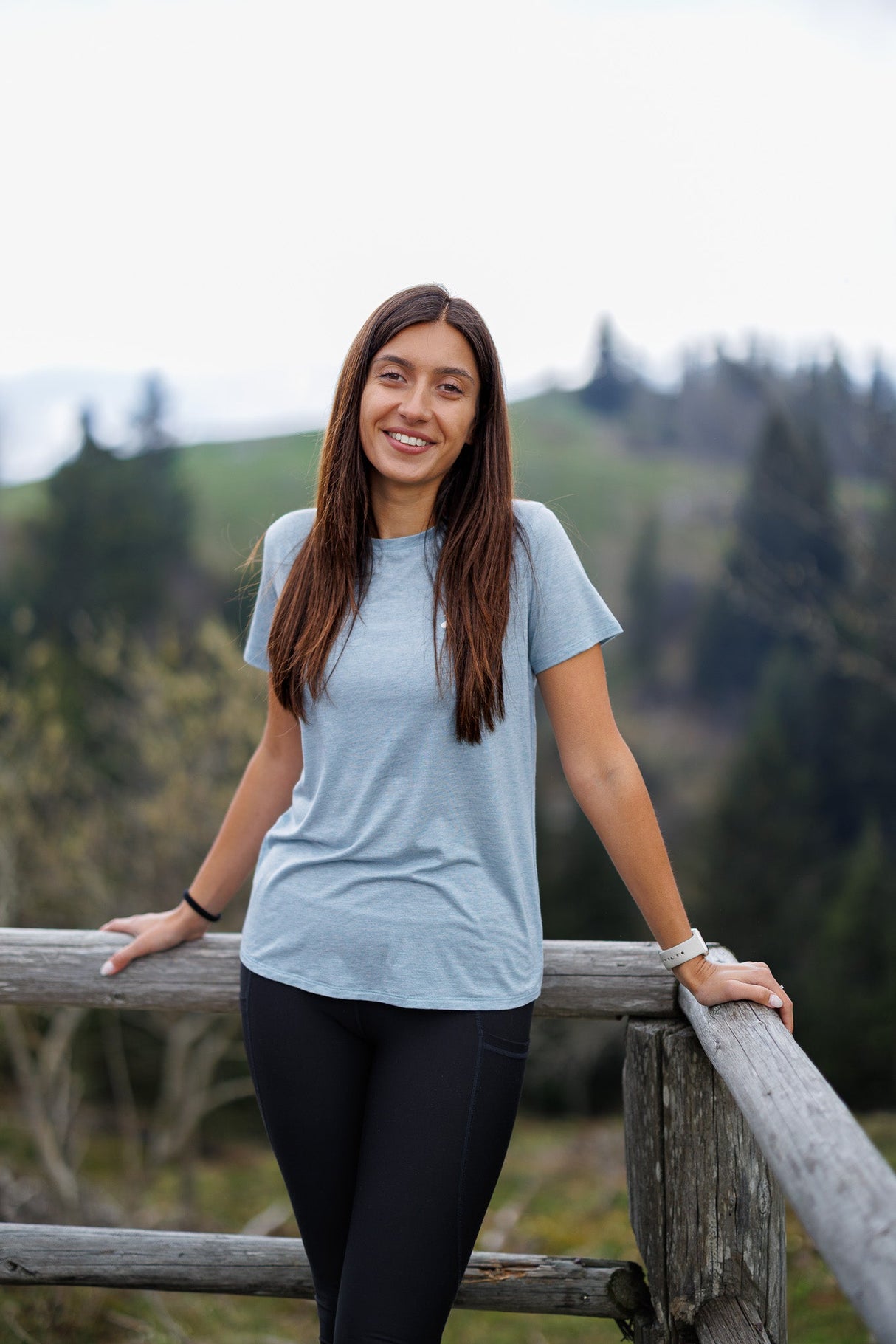 Flow Merino Tee - Tide