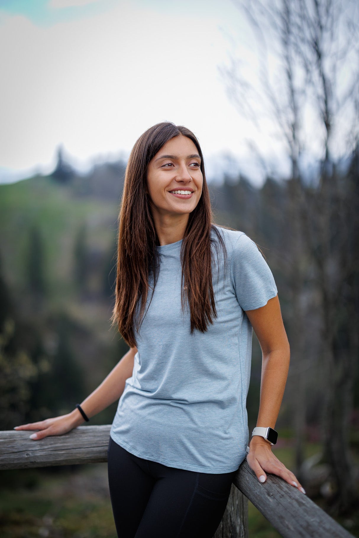 Flow Merino Tee - Tide