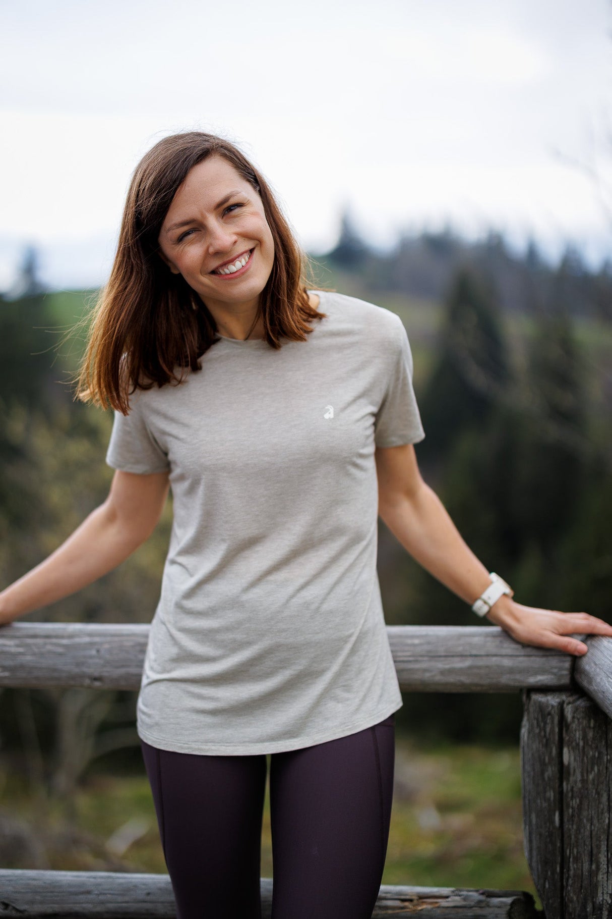 Flow Merino Tee - Sandstone