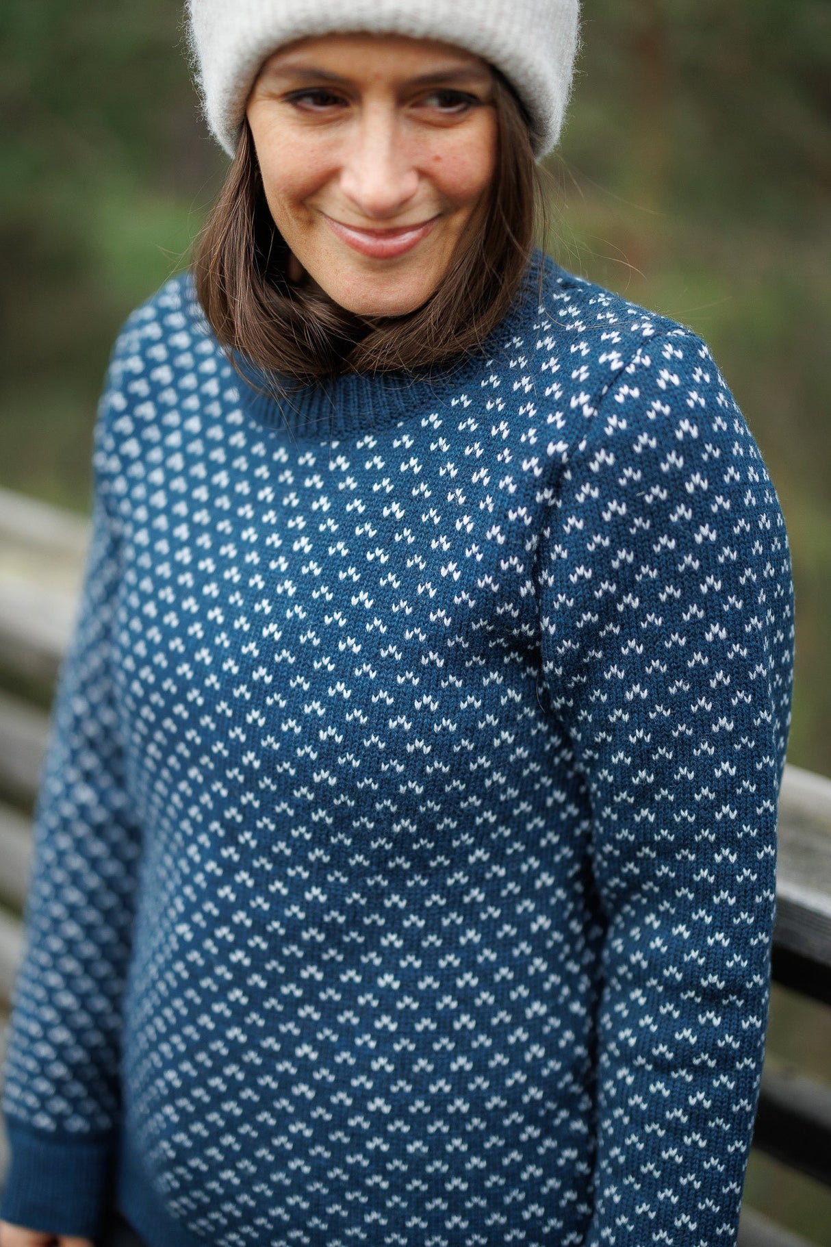 Seceda Knit Sweater - Arctic Blue