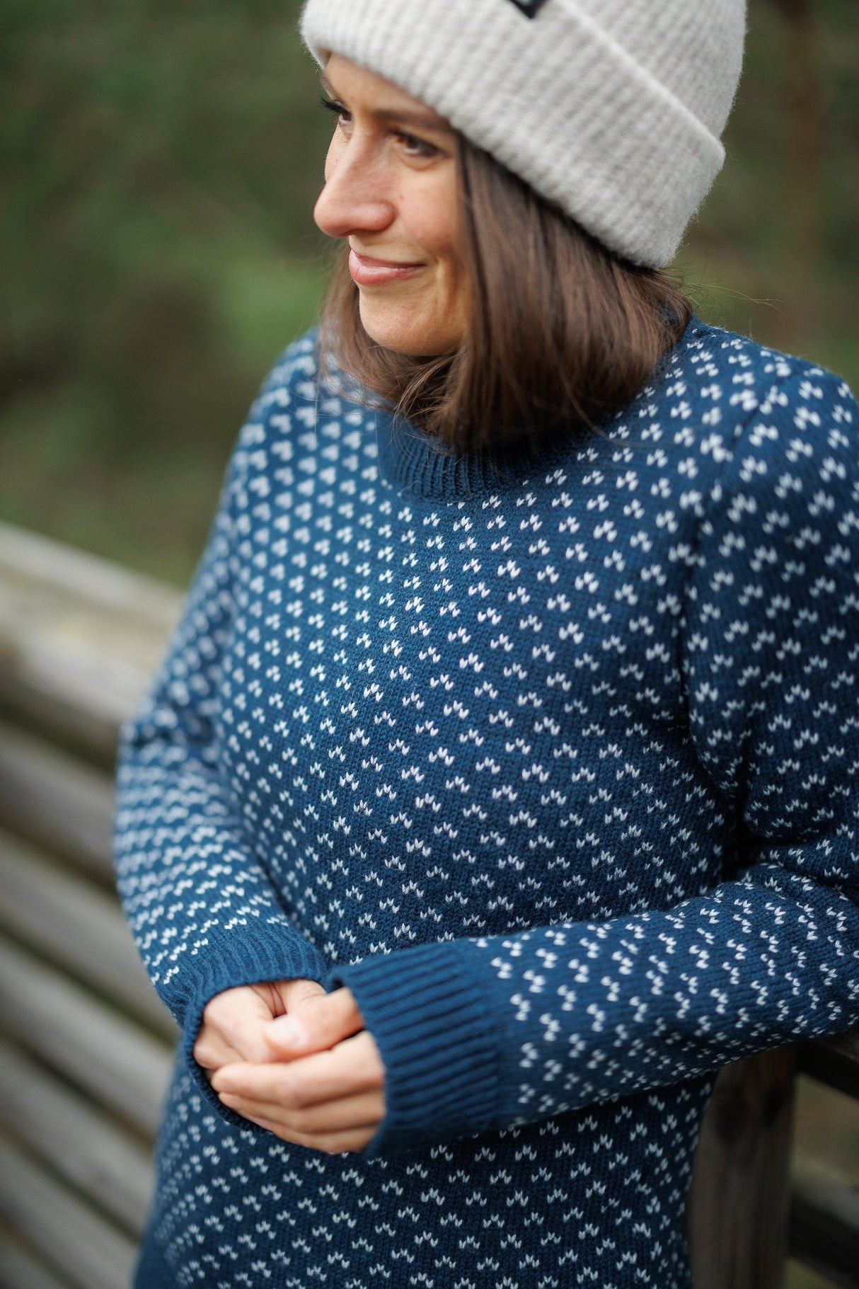 Seceda Knit Sweater - Arctic Blue