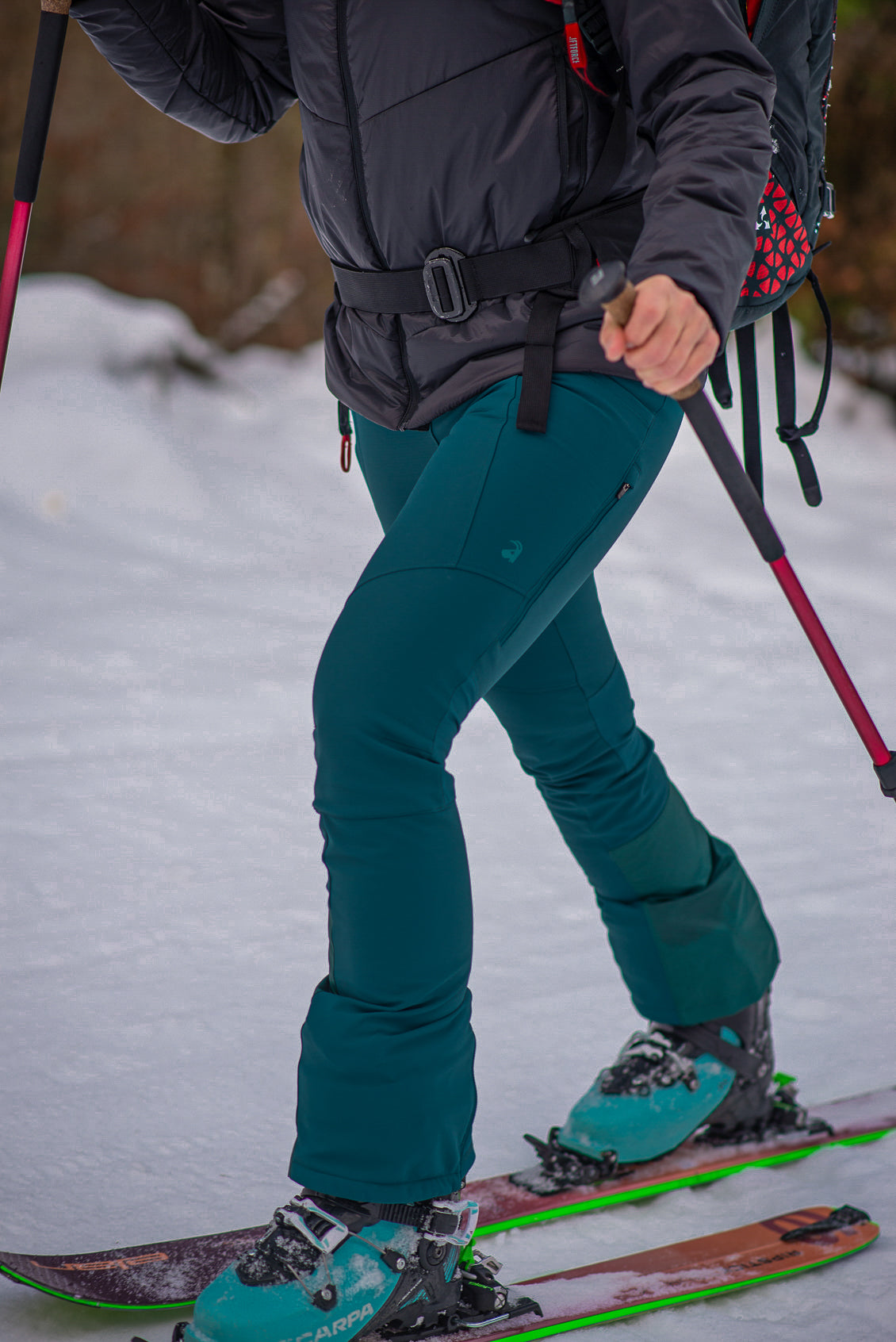 APEX Winter Pocket Leggings Teal Green