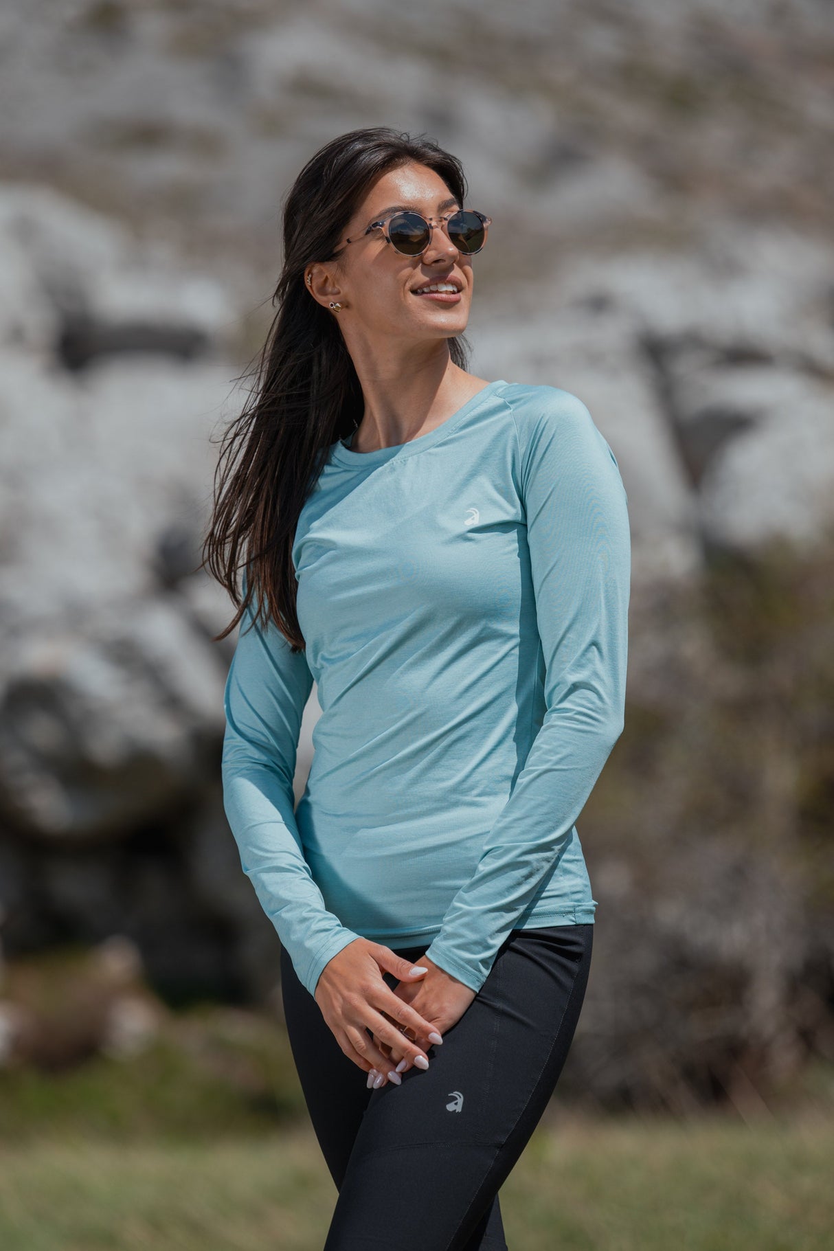 Summit Long Sleeve Tee Glacier