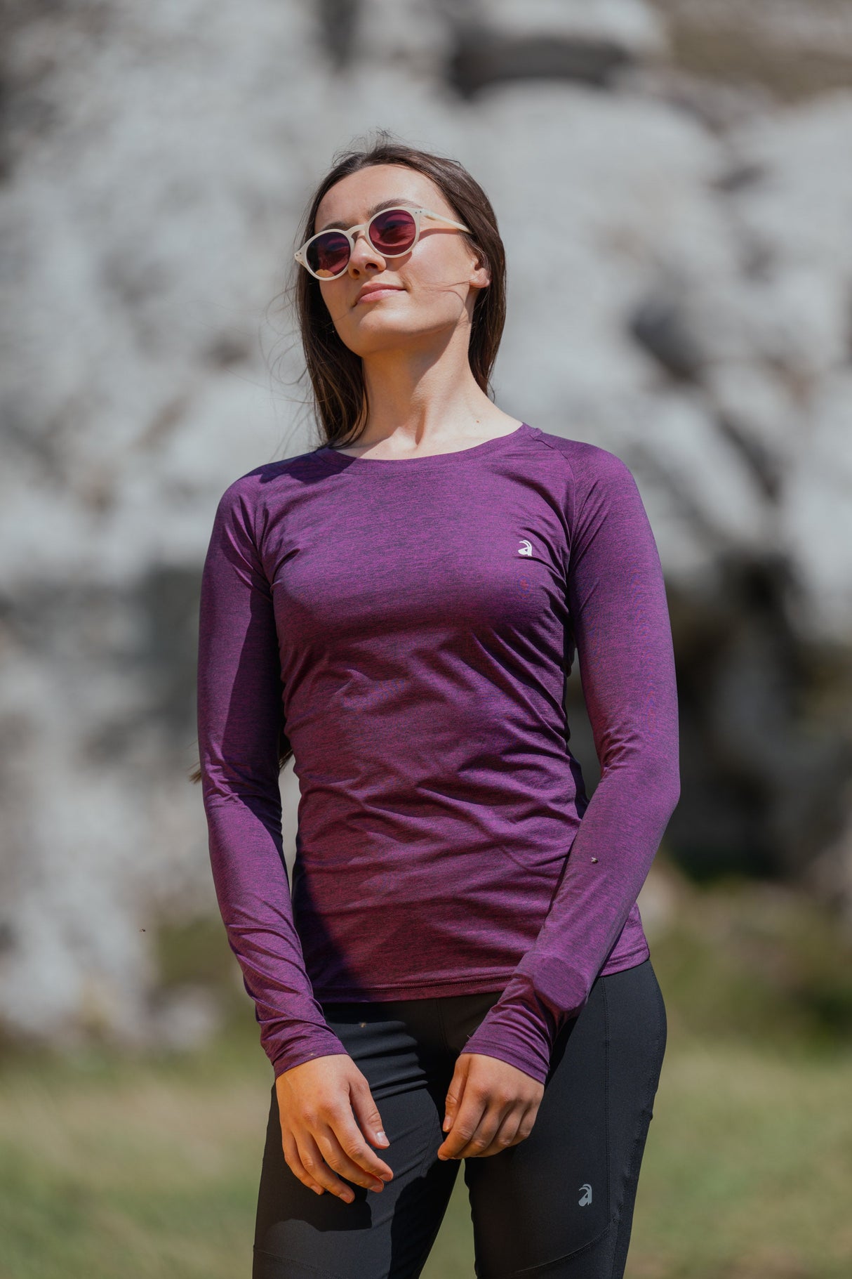 Summit Long Sleeve Tee Wild Berry