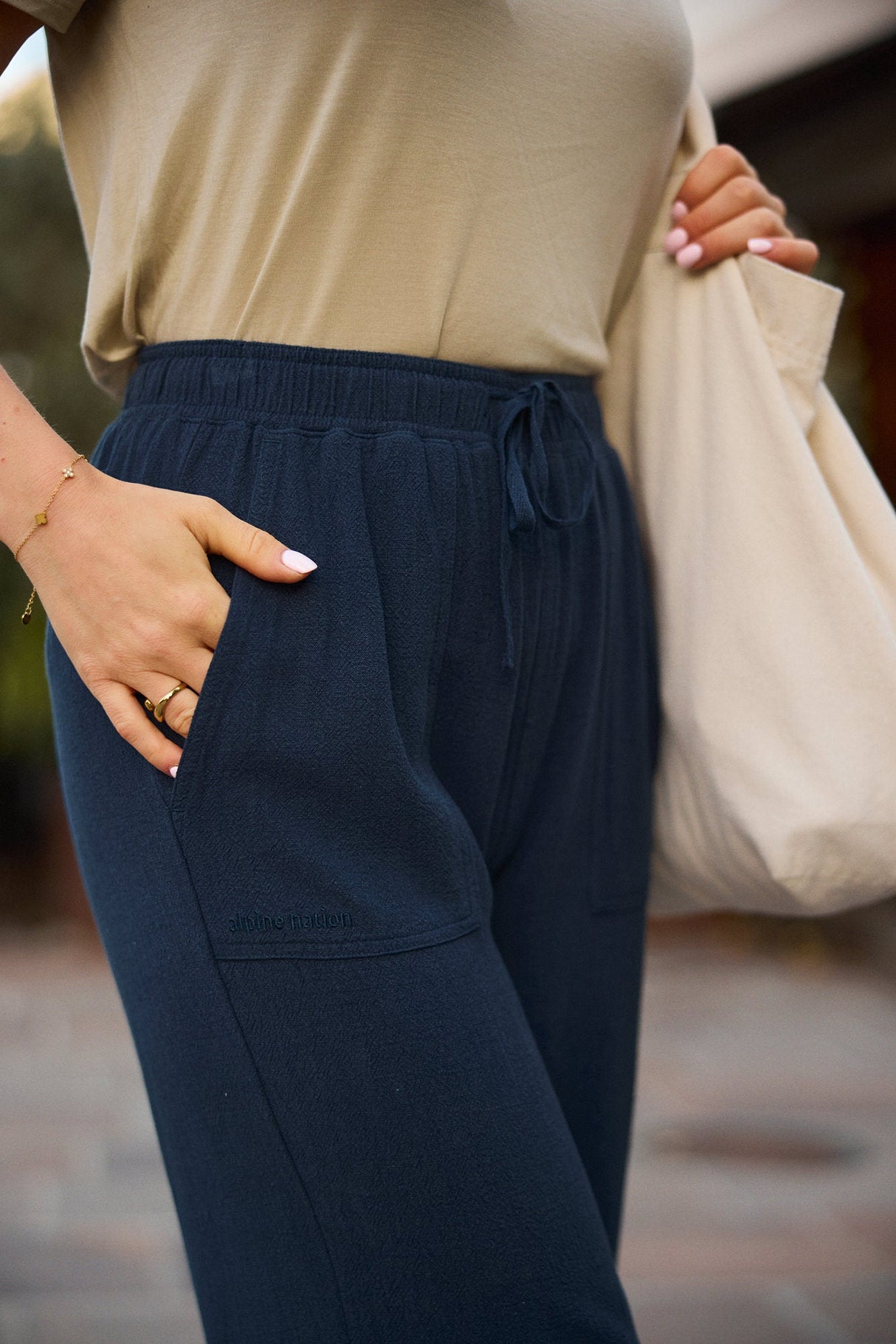 Flow Linen Pants - Indigo Blue