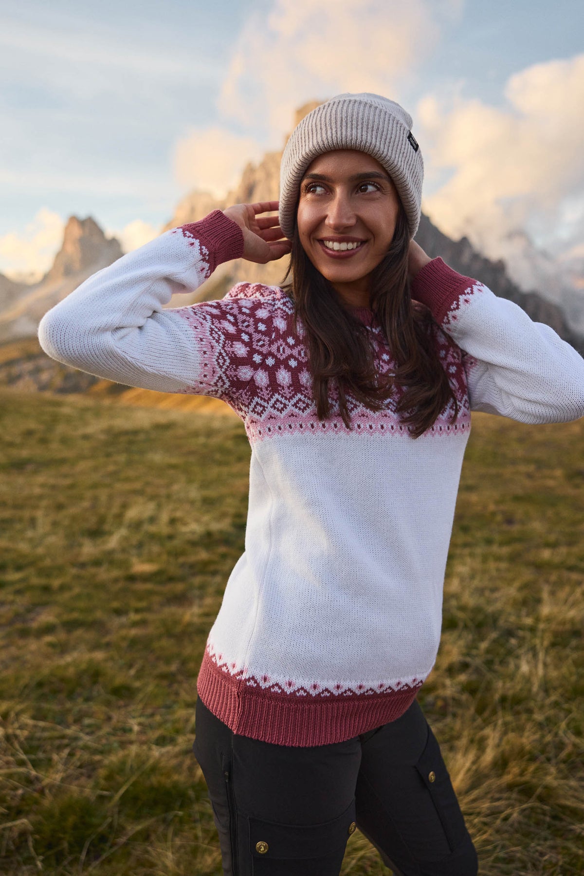 Svalbard Knit Sweater - Rose