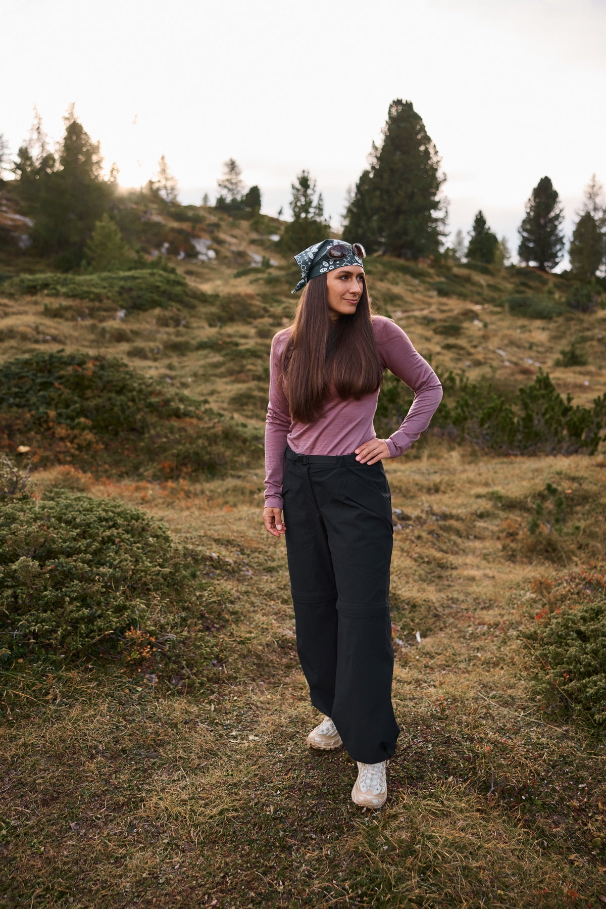 Merino Long Sleeve Tee Mauve