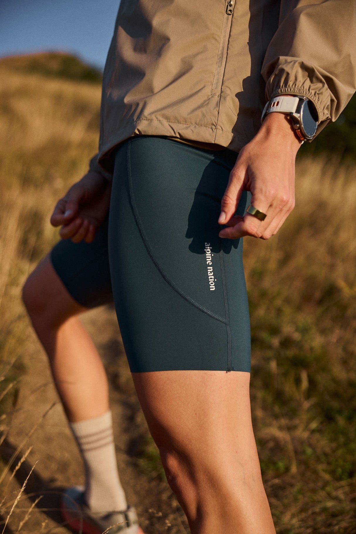 Summit Biker Pocket Shorts Deep Teal