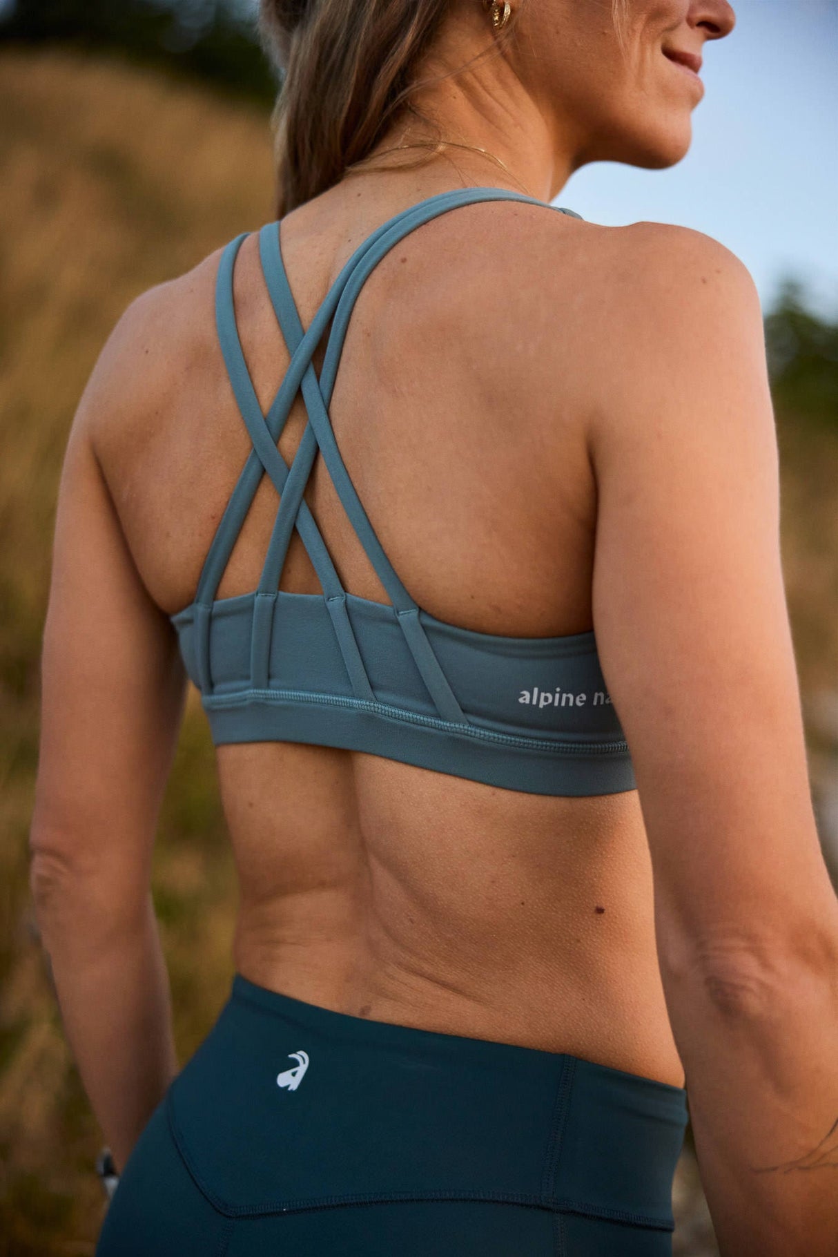 Strappy Sports Bra Petrol