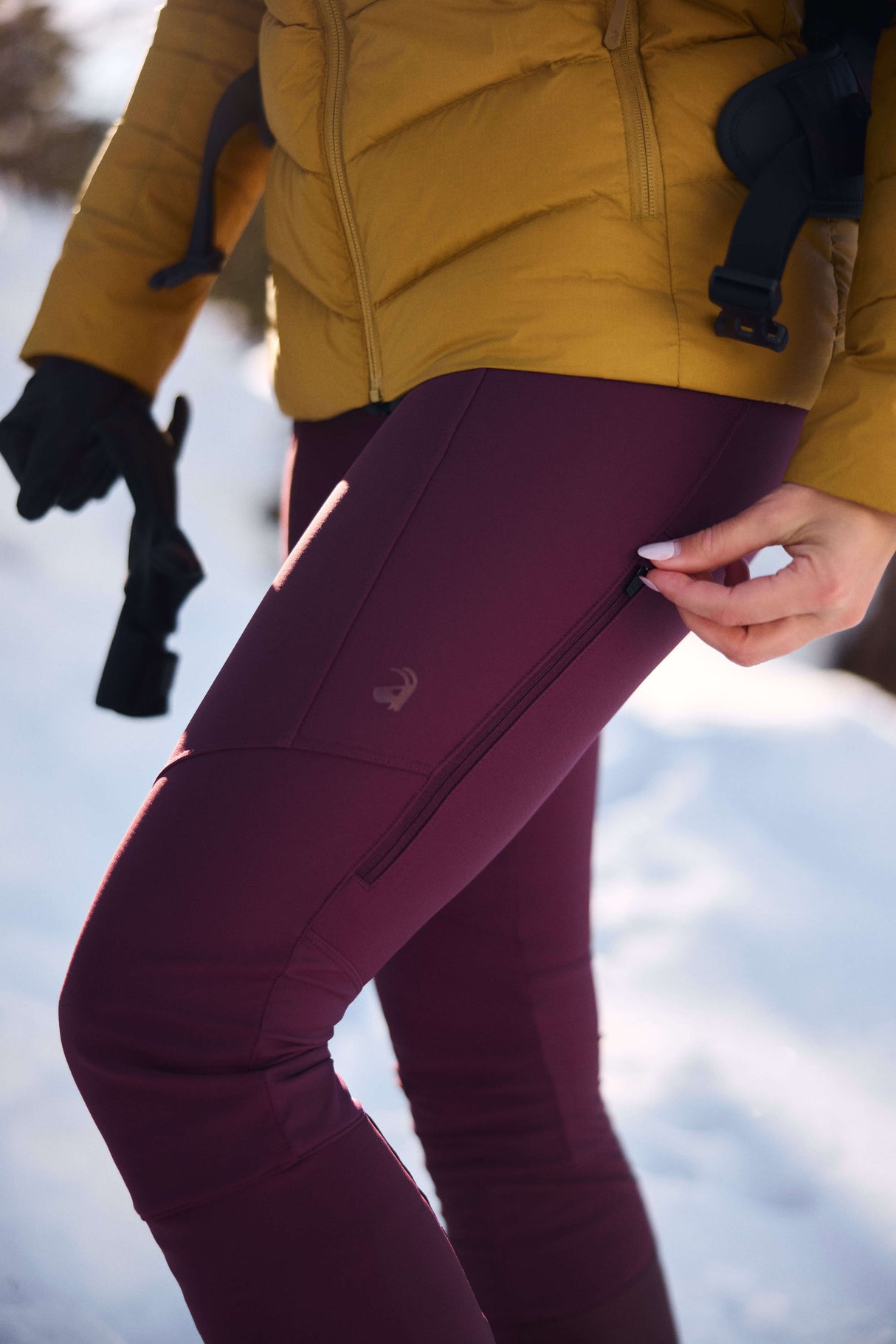 APEX Winter Pocket Leggings Mulberry