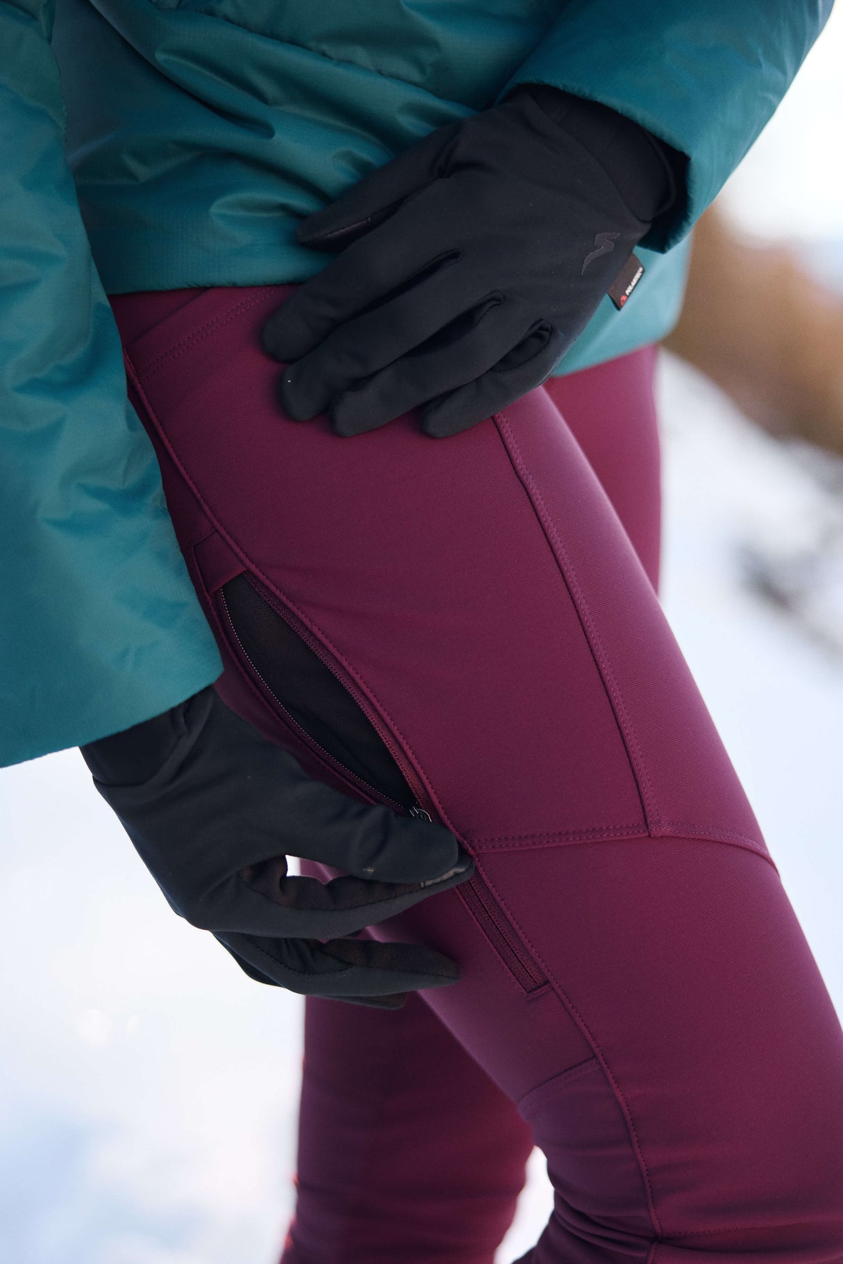 APEX Winter Pocket Leggings Mulberry