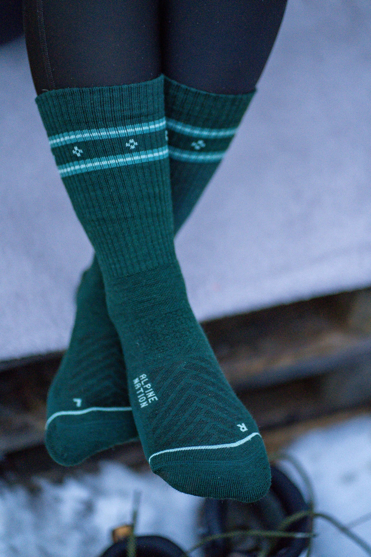 Abisko Merino Socks - Emerald