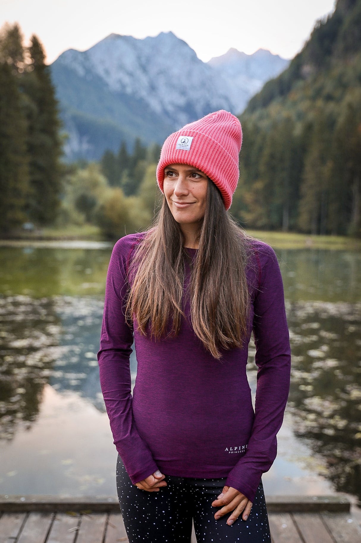 Summit Long Sleeve Tee Wild Berry