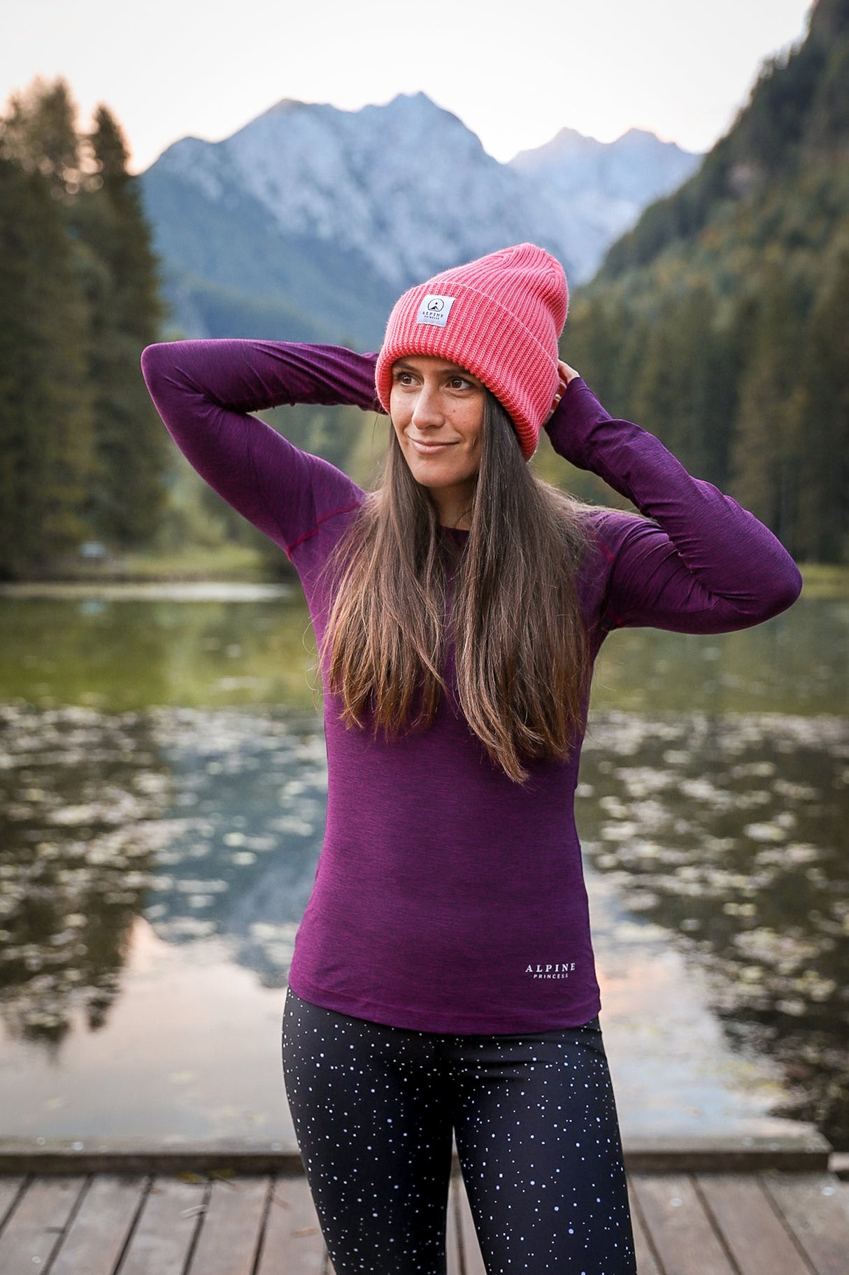 Summit Long Sleeve Tee Wild Berry