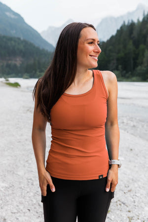 Aerial Ribbed Tank Top Mauve