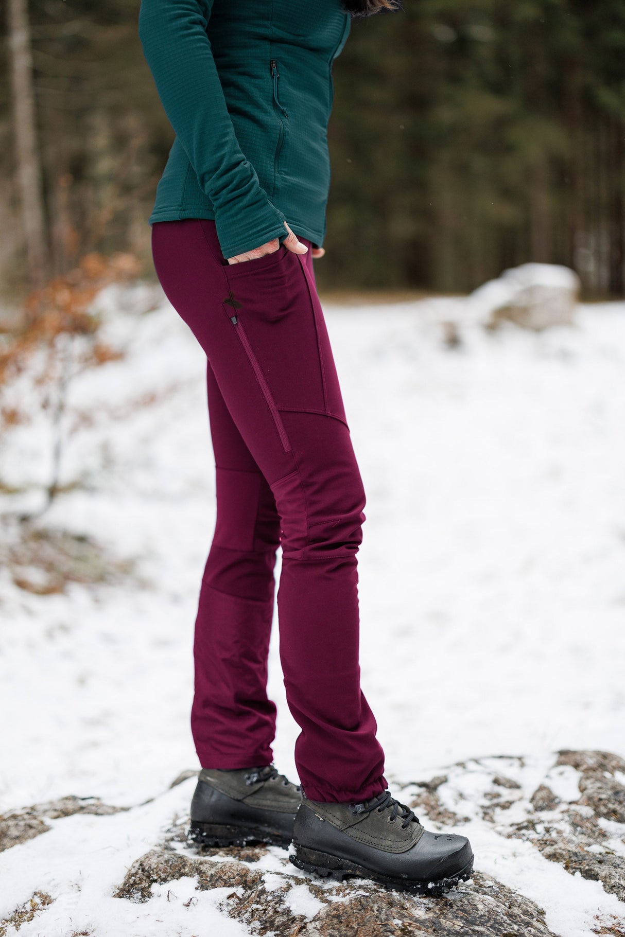 APEX Winter Pocket Leggings Magenta