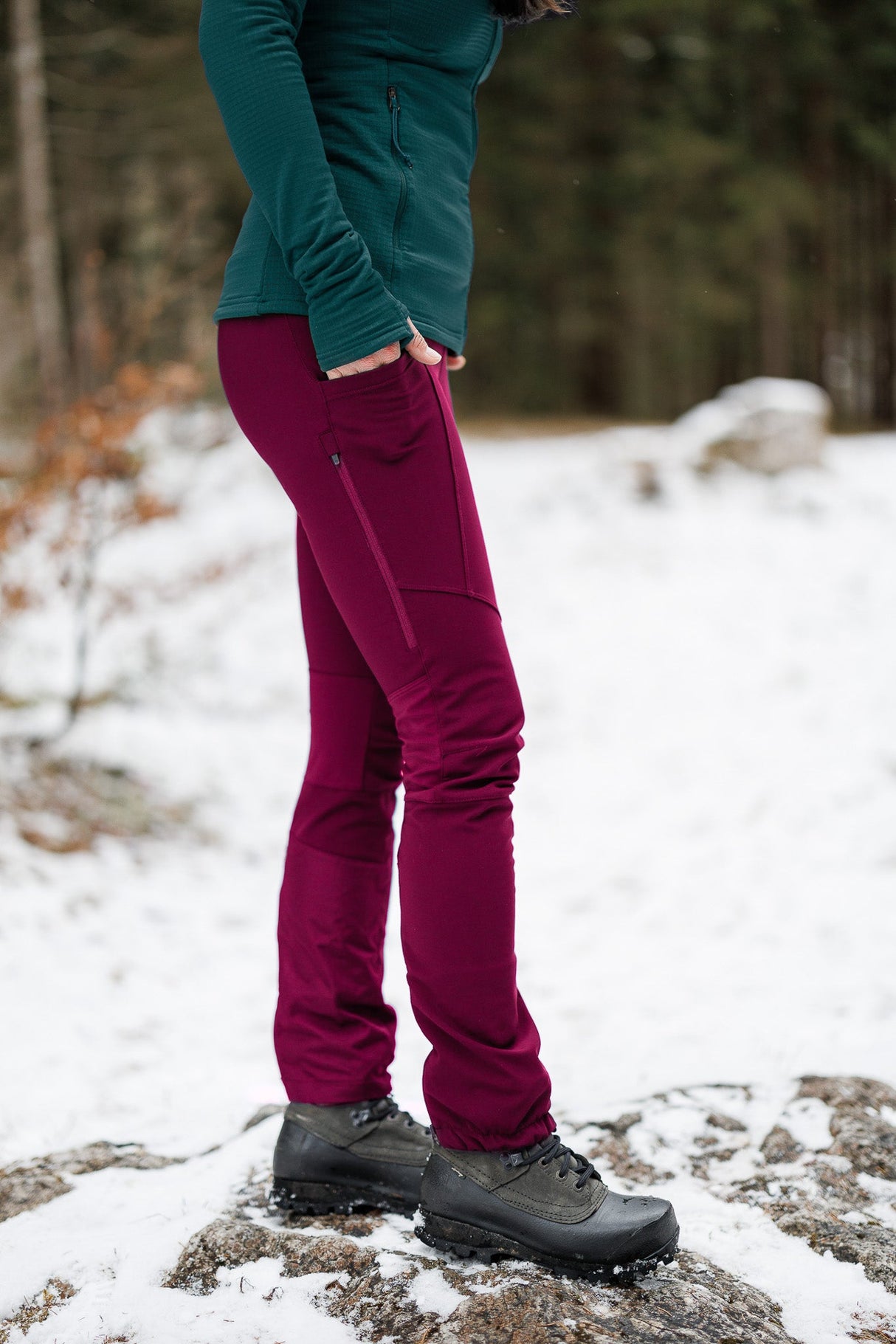 APEX Winter Pocket Leggings Magenta