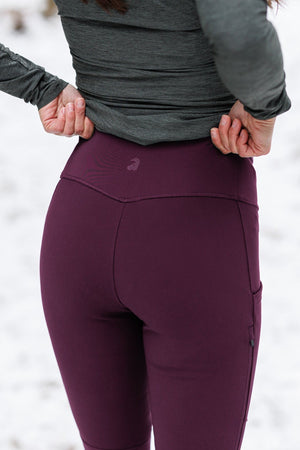 APEX Winter Pocket Leggings Mulberry