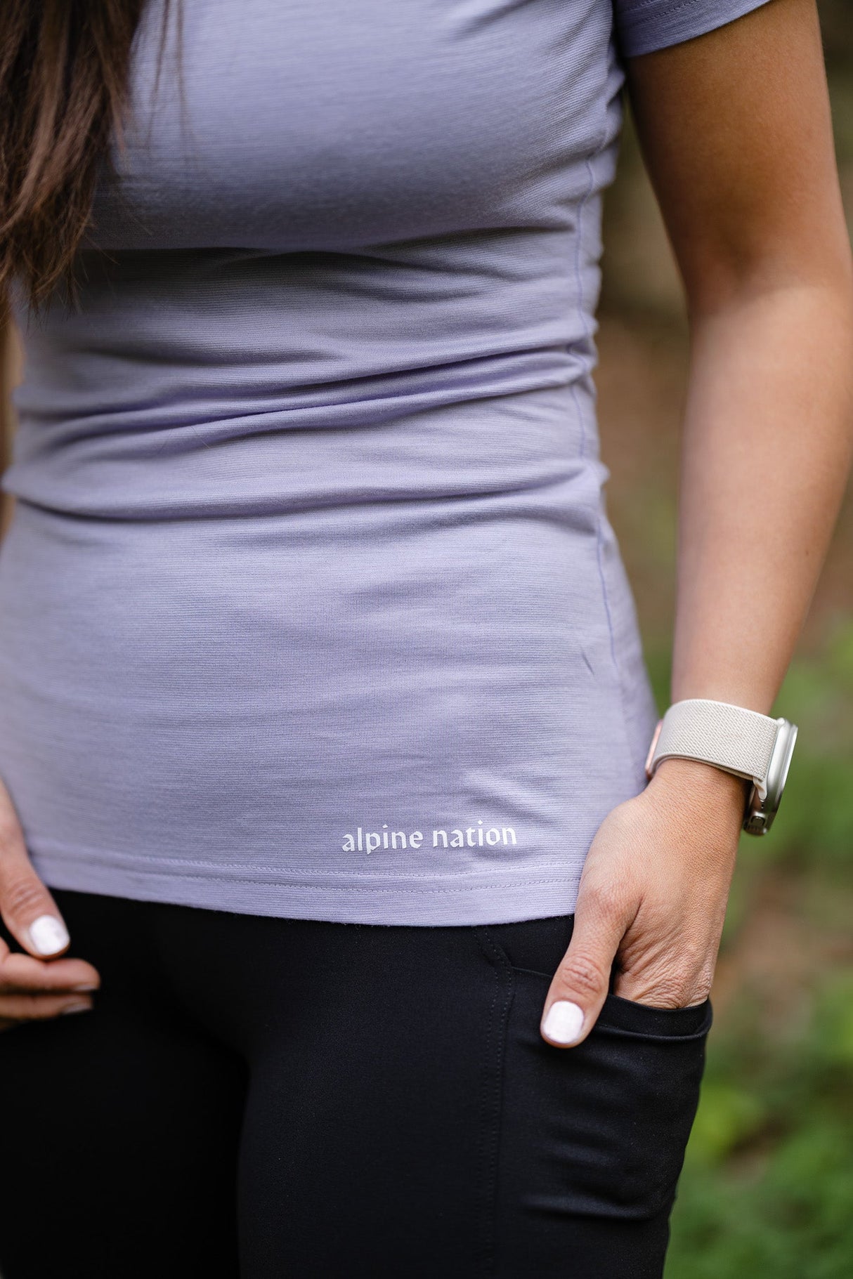 Merino Short Sleeve Tee Lilly