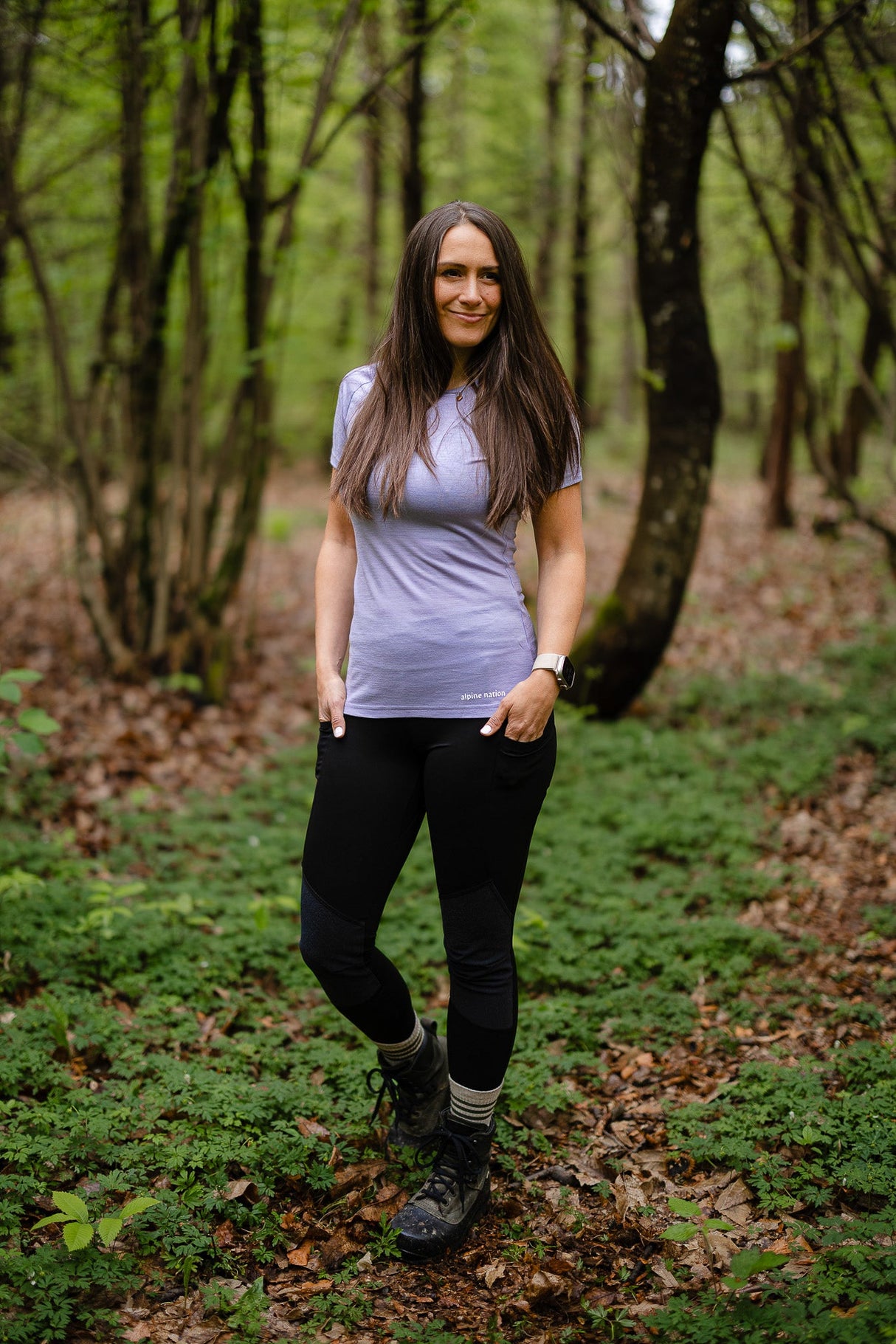 Merino Short Sleeve Tee Lilly