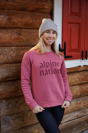 Lodge Sweater - Rosewood