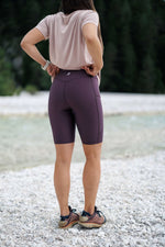 Summit Biker Pocket Shorts Aubergine