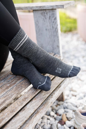 Seceda Light Merino Crew Socks Graphite