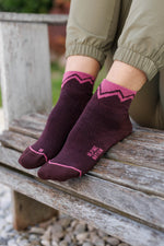 Seceda Light Merino Mid Crew Socks Alpenglow