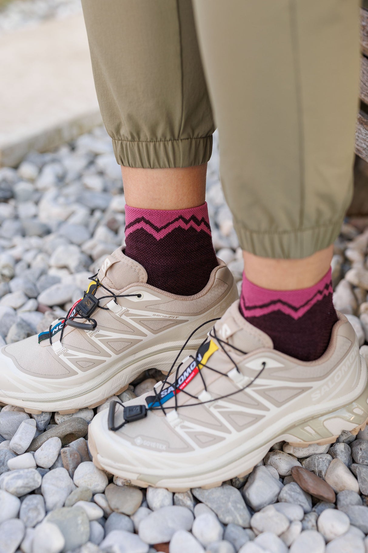 Seceda Light Merino Mid Crew Socks Alpenglow