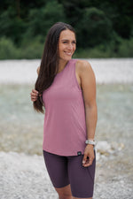 Vagabond Open Back Tank Top - Blush