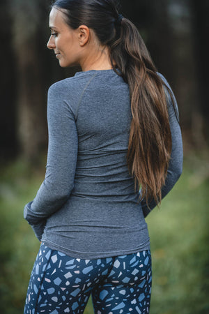 Summit Long Sleeve Tee Steel Grey
