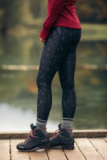 Hiker Leggings Black Terrazzo (Alpine Princess)