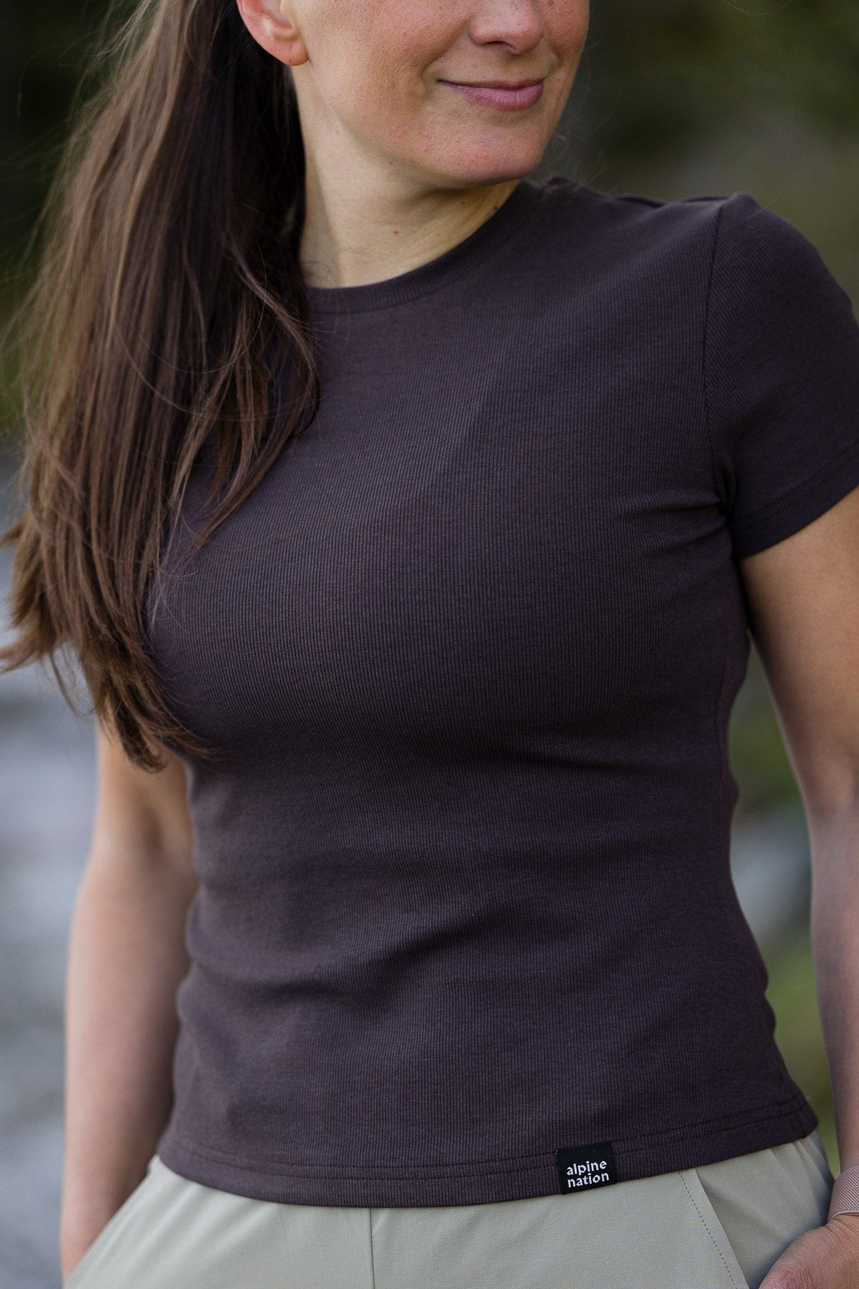Riva Ribbed T-shirt - Mauve