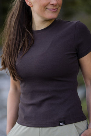 Riva Ribbed T-shirt - Mauve