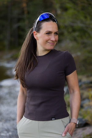 Riva Ribbed T-shirt - Mauve
