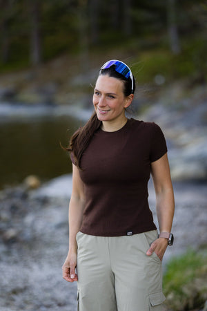 Riva Ribbed T-shirt - Espresso
