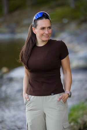 Riva Ribbed T-shirt - Espresso