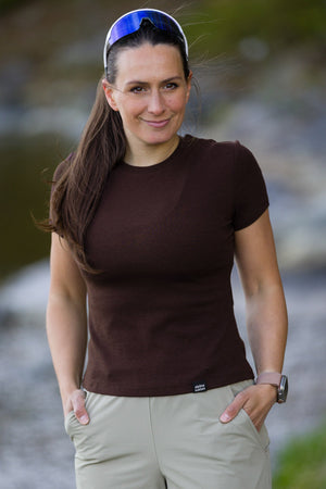 Riva Ribbed T-shirt - Espresso